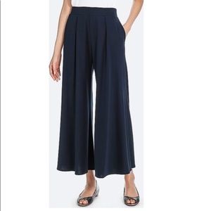 Uniqlo Flared Wide-Leg Jersey Pants
